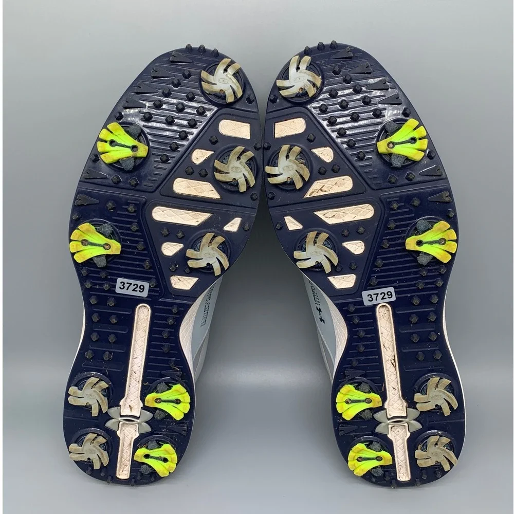 Under Armour Charged Draw 2‎ Gray Golf Cleats 3026398-101 Men's Sz 11